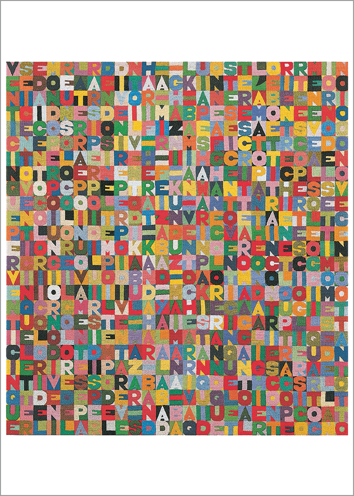 Kunstdruck: Alighiero Boetti  Der 4. Tag vom 7. Monat im Jahr 1988
