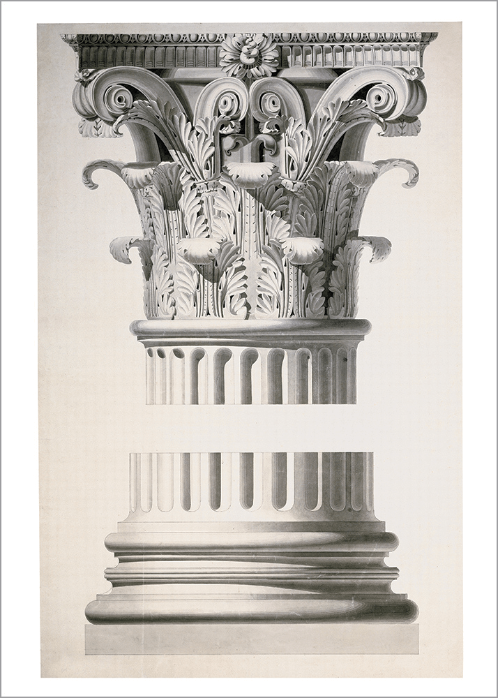 Kunstdruck Gärtner - Studienblatt: Säulenkapitell