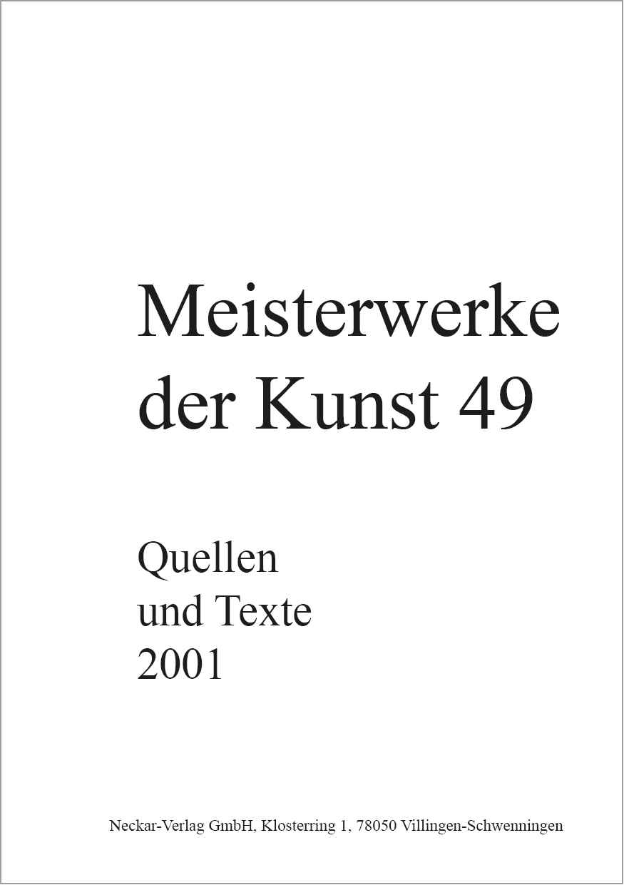 Quellen und Texte 49/2001
