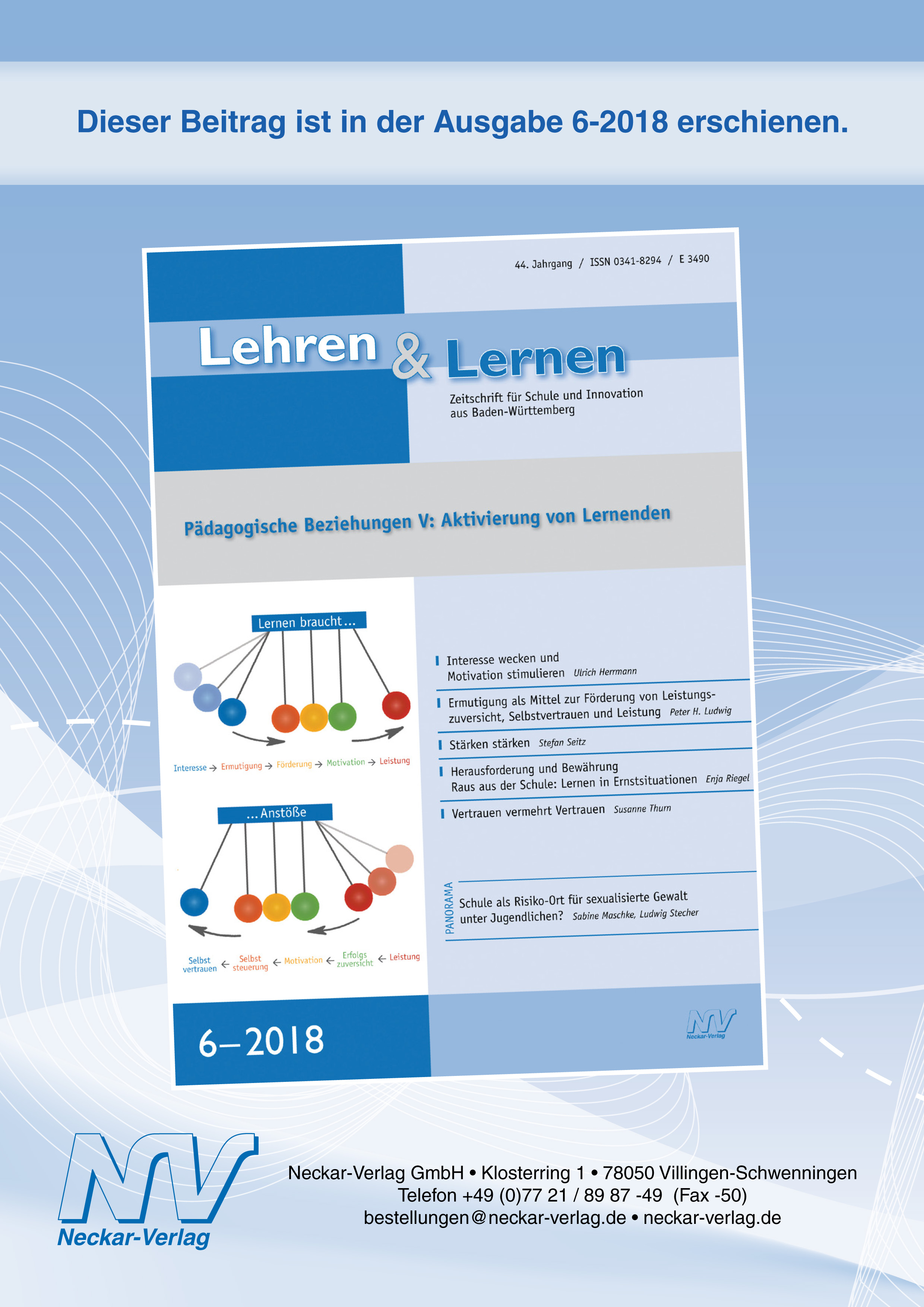 Vertrauen vermehrt Vertrauen