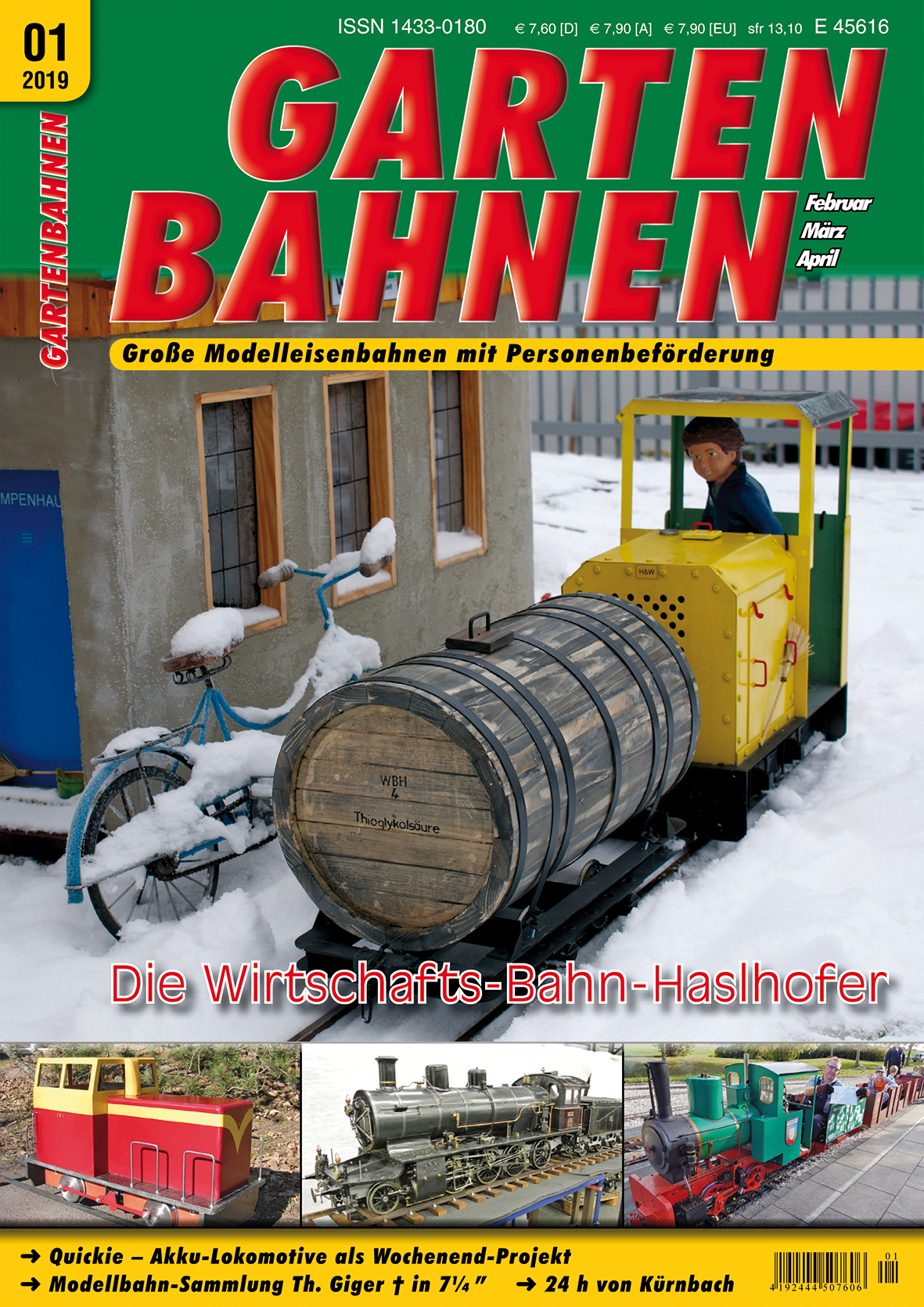 Gartenbahnen der Spurbreiten 5 und 7 1/4 Zoll