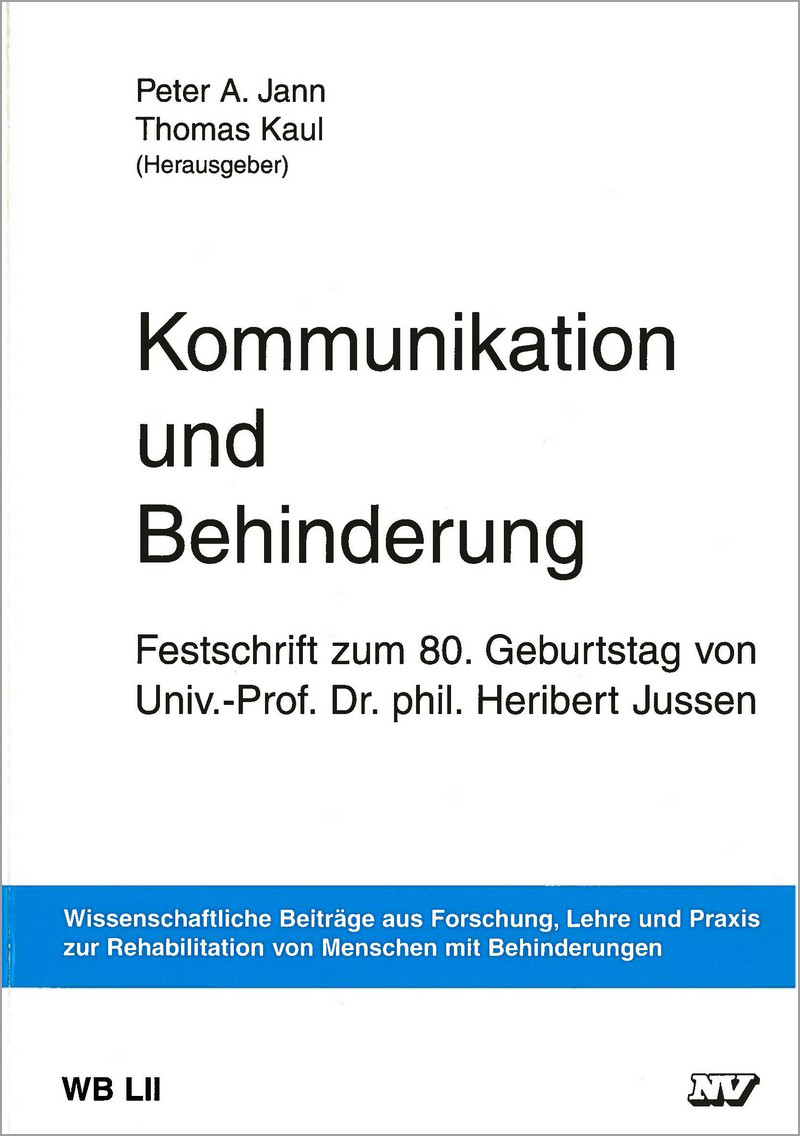 WB LII: Kommunikation und Behinderung
