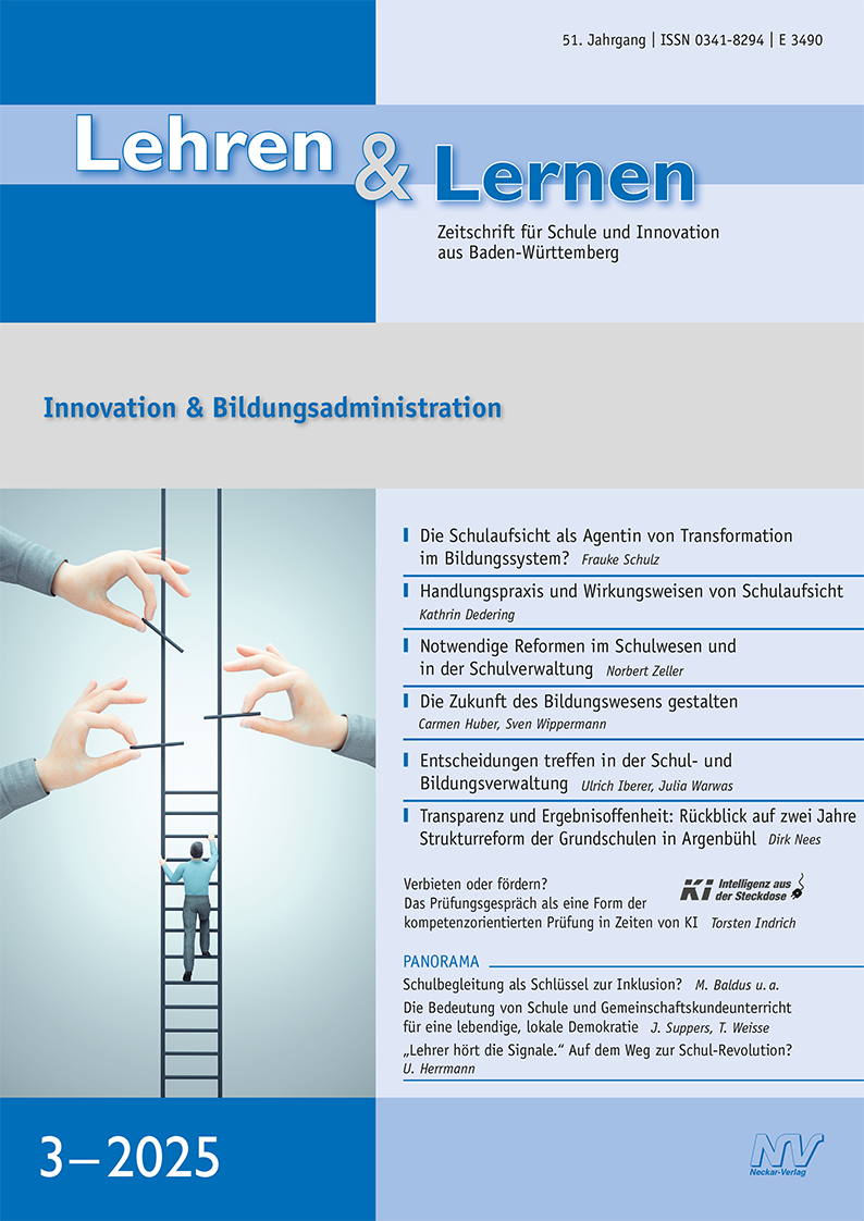 Lehren & Lernen 3/2025 Innovation & Bildungsadministration