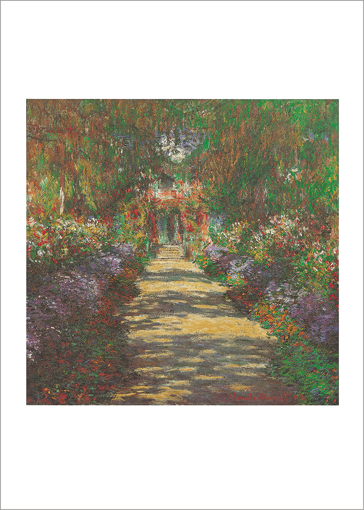 Kunstdruck Monet - Weg im Garten von Giverny