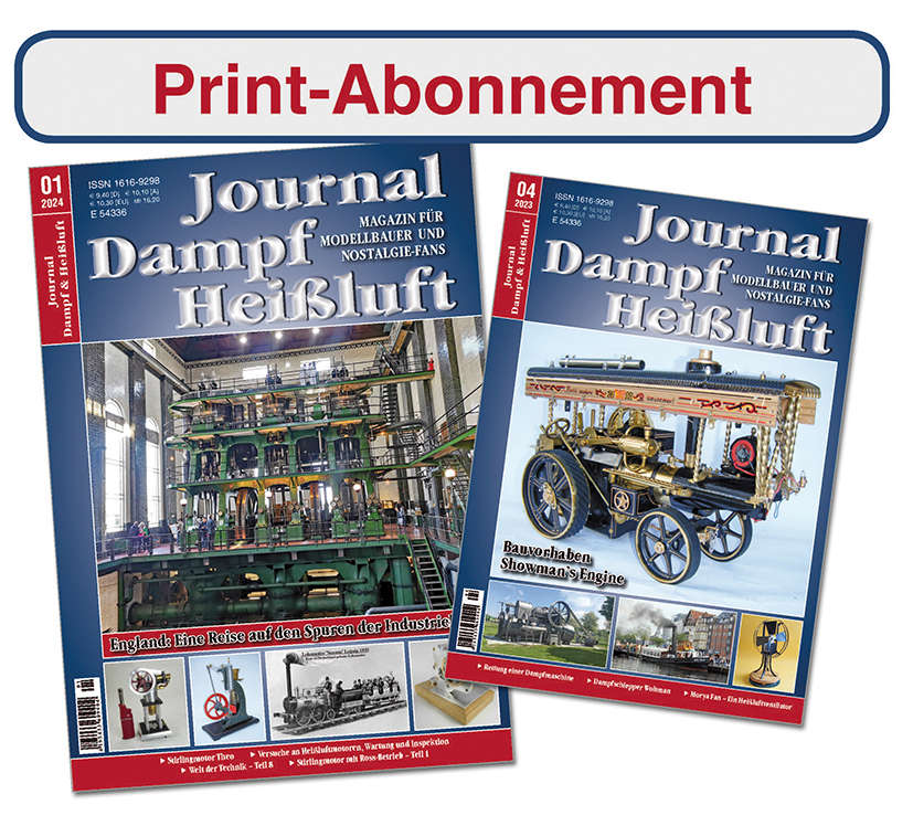 Print-Abonnement Journal Dampf & Heißluft