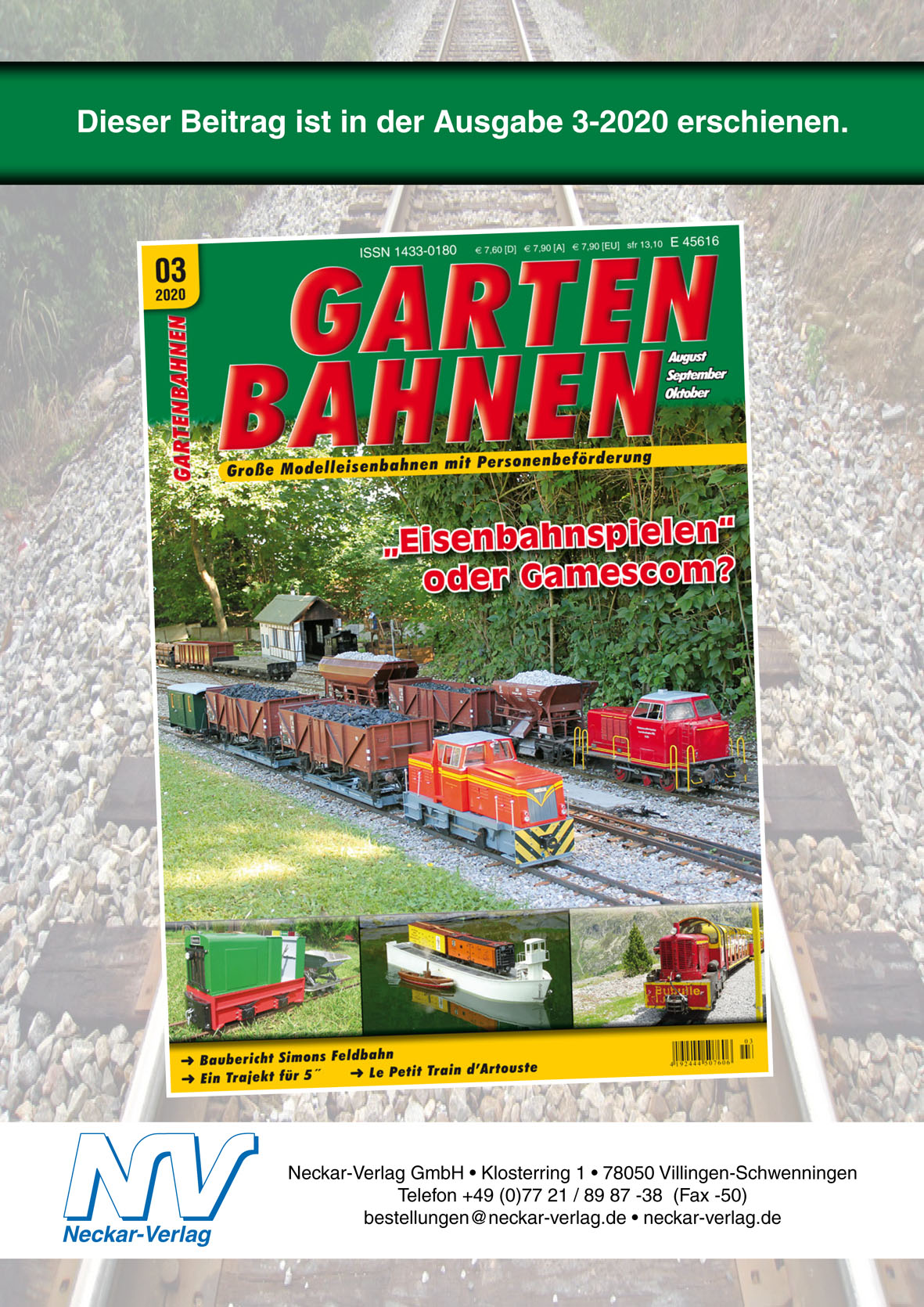 Parkbahn-Basics – kurz und bündig – Teil 6