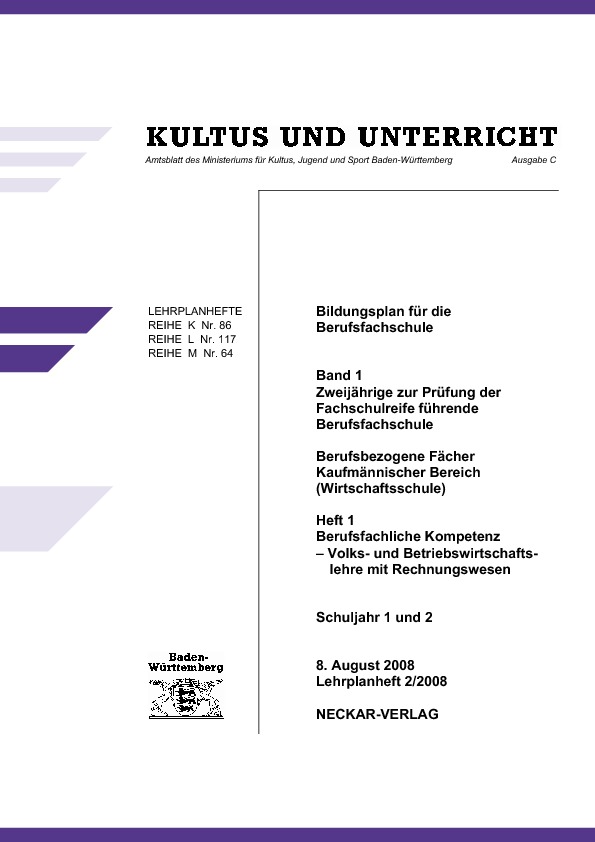 LPH 2/2008 - Volks- und Betriebswirtschaftslehre mit Rechnungswesen