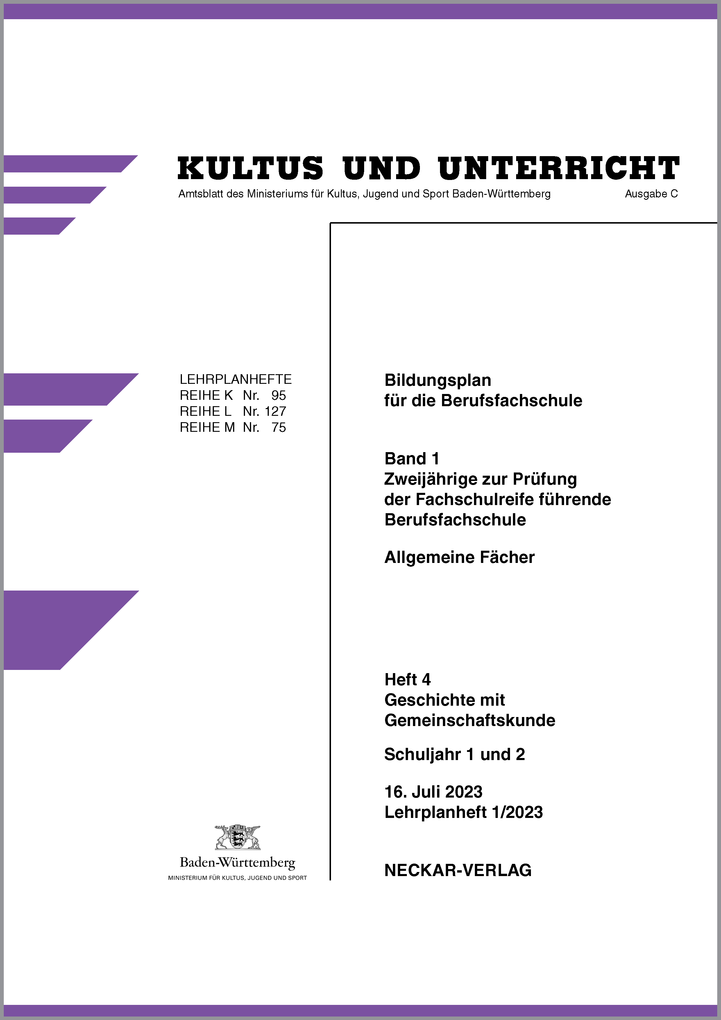 Geschichte mit Gemeinschaftskunde LPH 1/2023