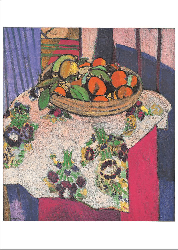 Kunstdruck Henri Matisse  - Corbeille d'oranges