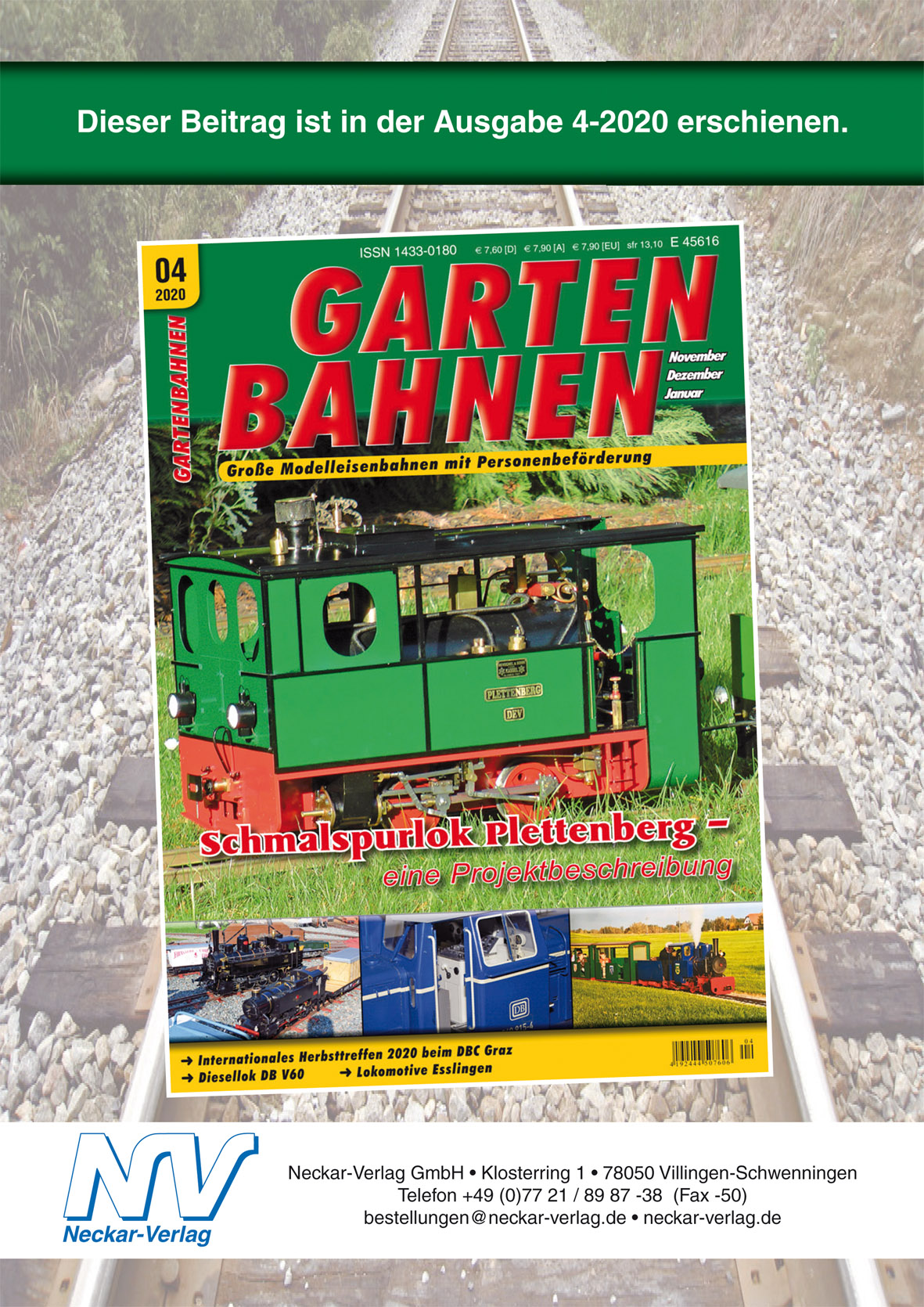 Parkbahn-Basics – kurz und bündig Teil 7