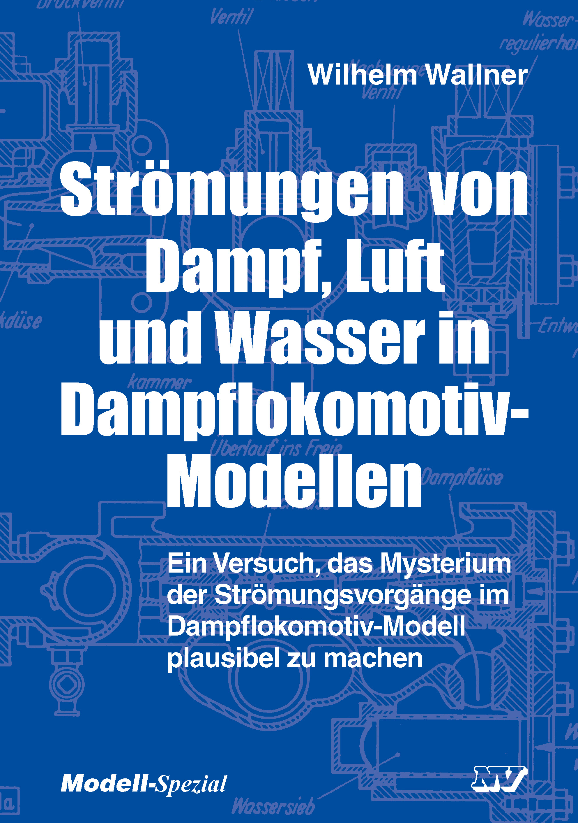 Strömungen von Dampf, Luft und Wasser in Dampflokomotiv-Modellen