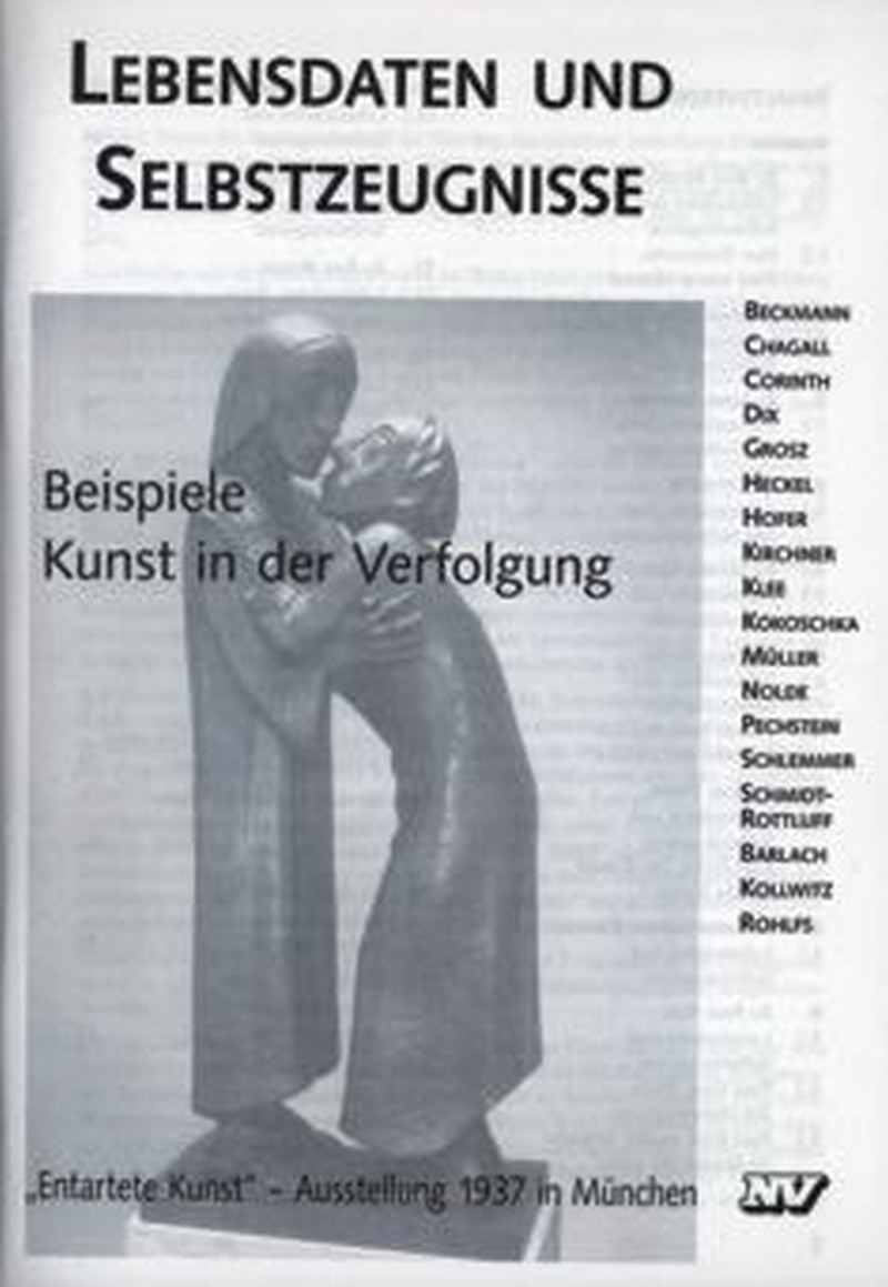 Beispiele Kunst in der Verfolgung - Lebensdaten und Selbstzeugnisse