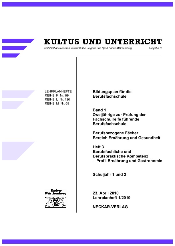 LPH 1/2010 - Ernährung und Gastronomie