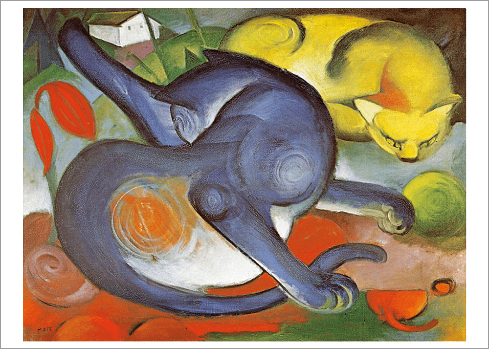 Kunstdruck Marc - Zwei Katzen