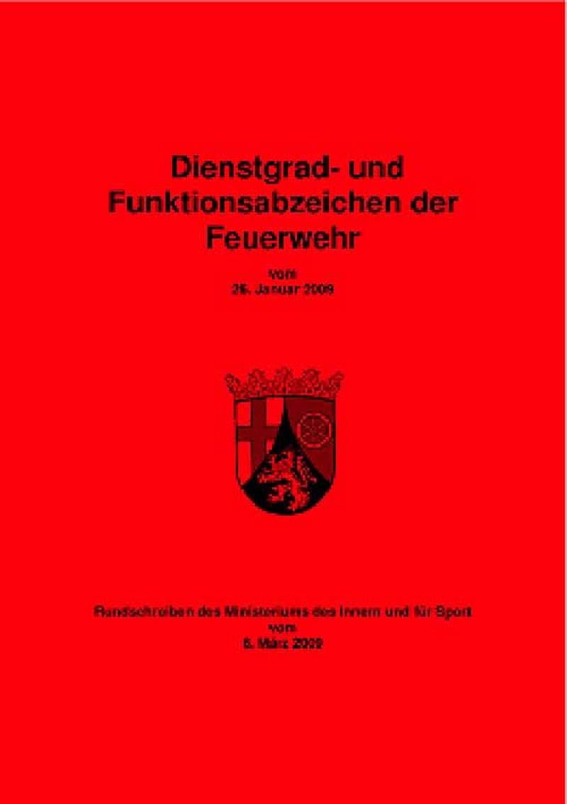Dienstgrad- und Funktionsabzeichen der Feuerwehr