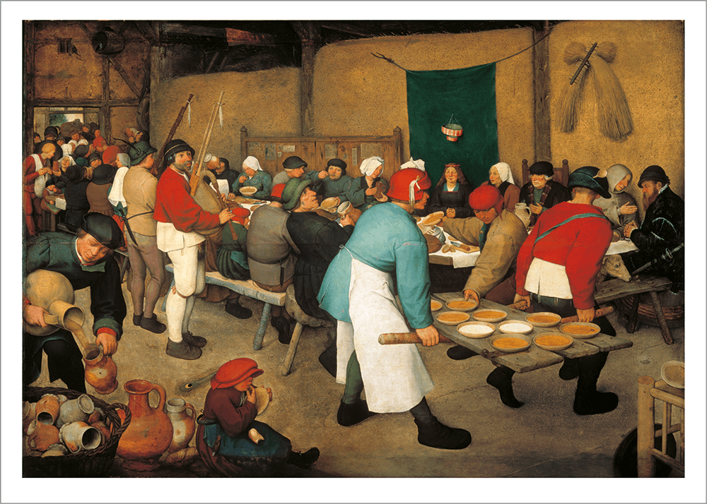 Kunstdruck Bruegel d. Ä., Bauernhochzeit