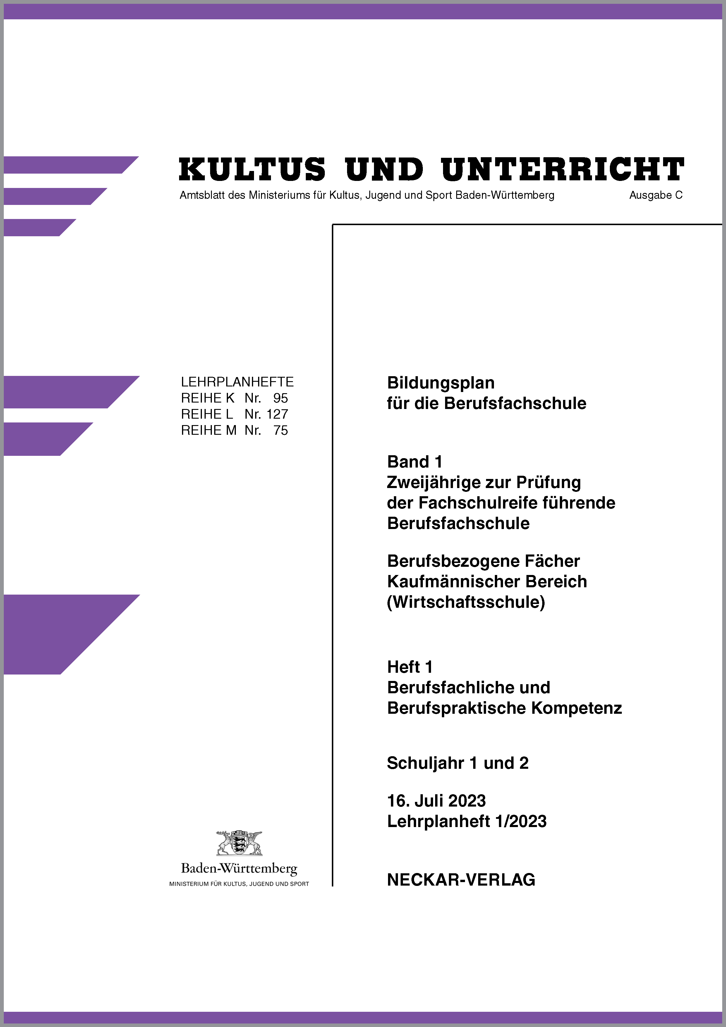 Berufsfachliche und Berufspraktische Kompetenz LPH 1/2023