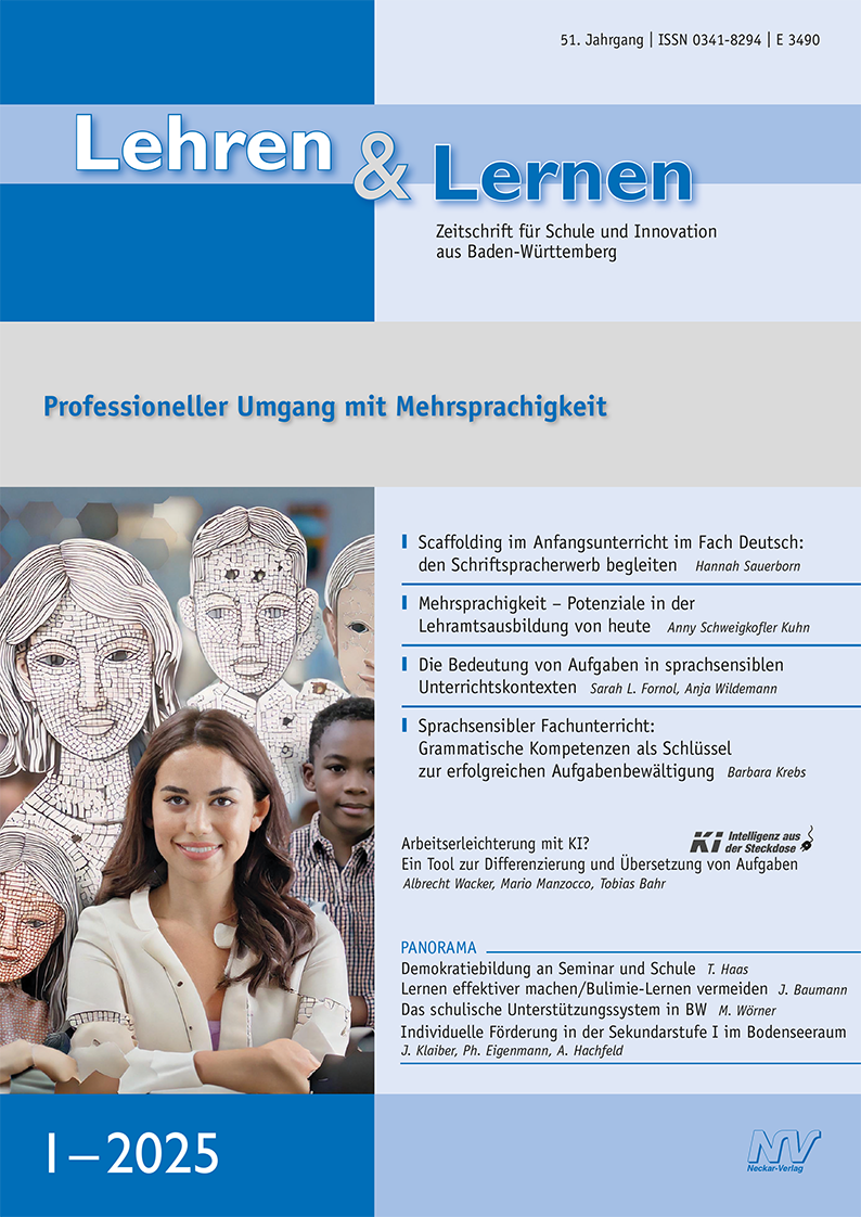 Lehren & Lernen 1/2025 Professioneller Umgang mit Mehrsprachigkeit