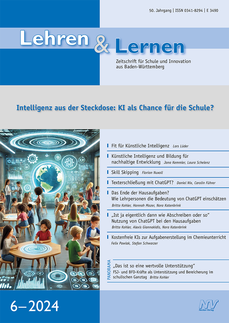 Lehren & Lernen 6/2024 Intelligenz aus der Steckdose:KI als Chance für die Schule?