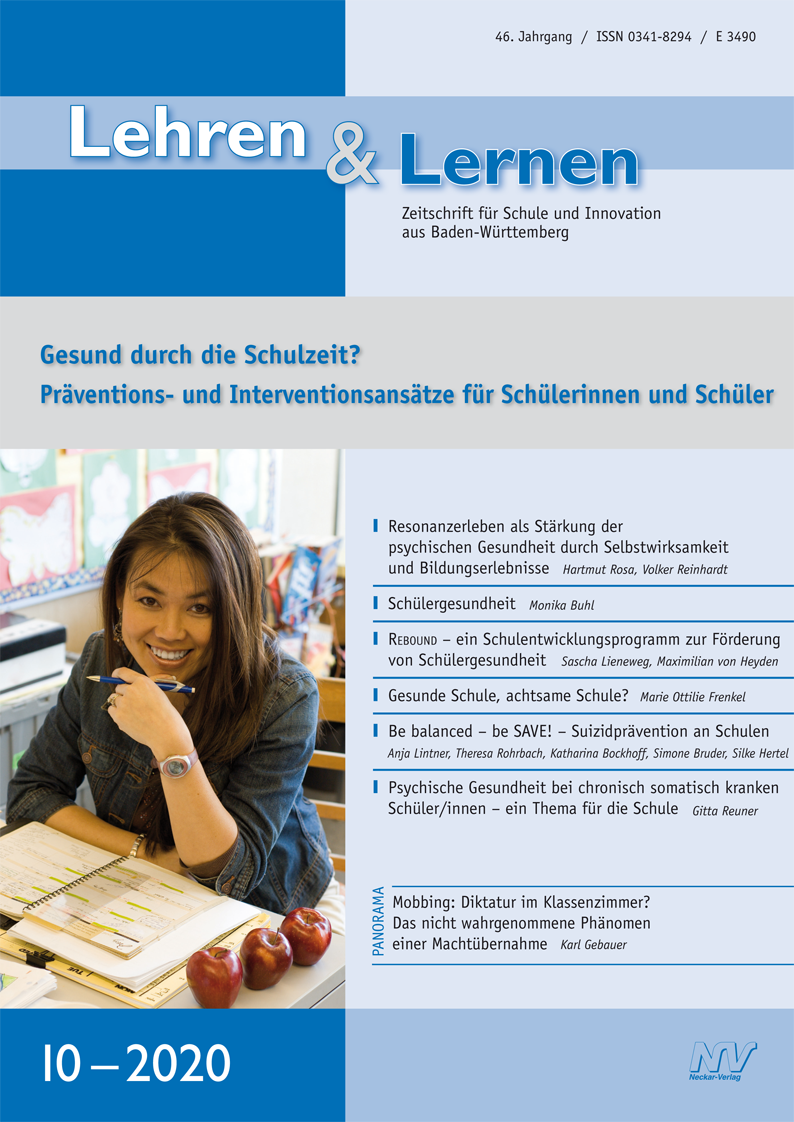 Lehren & Lernen 10/2020 Gesund durch die Schulzeit?