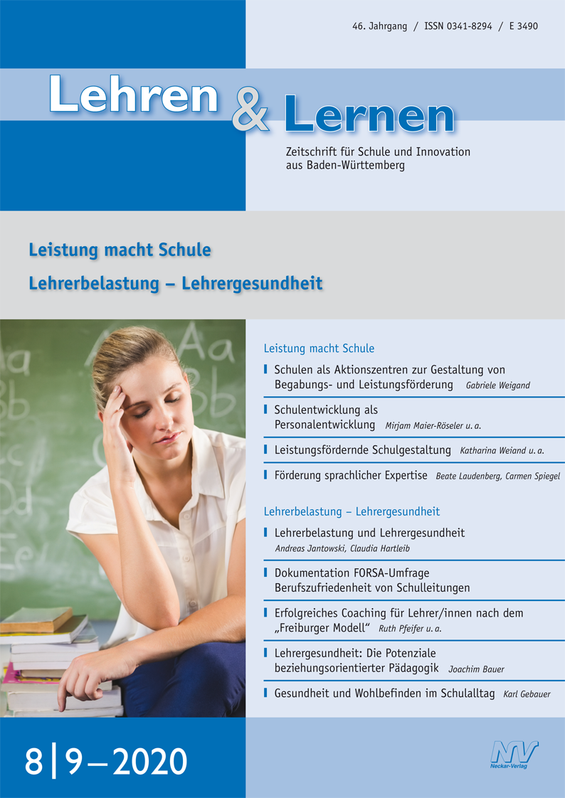 Lehren & Lernen 8-9/2020 Leistung macht Schule ...