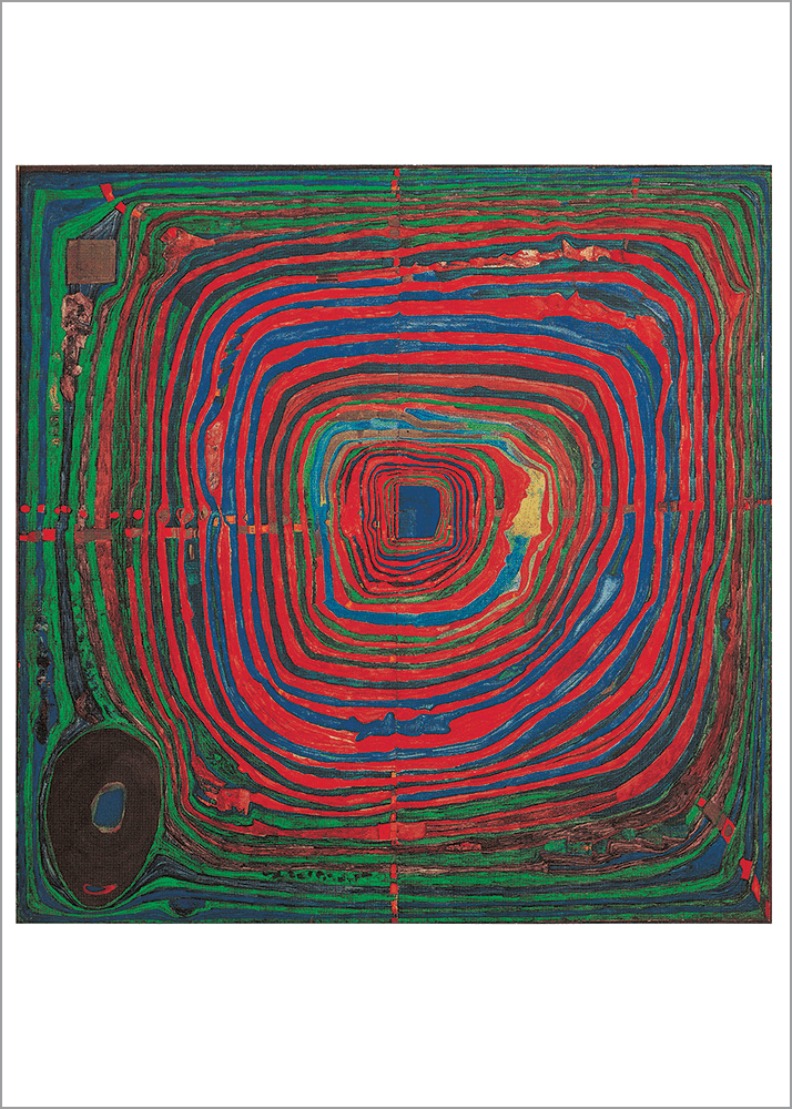 Kunstdruck Hundertwasser - der große Weg