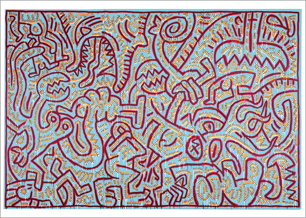 Kunstdruck Haring - Untitled