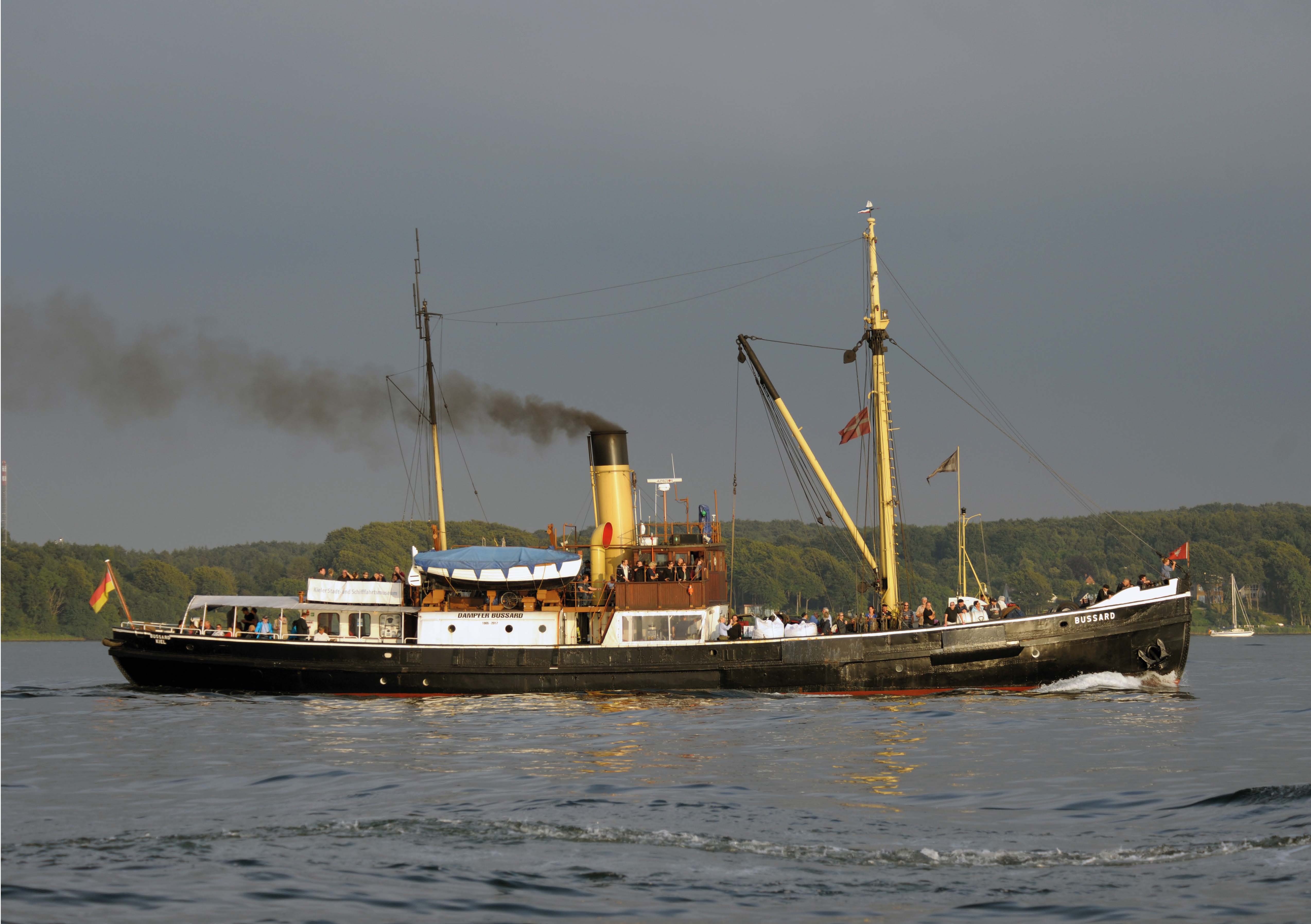 Bauplan: Seezeichendampfer BUSSARD – 1906 Originalzustand