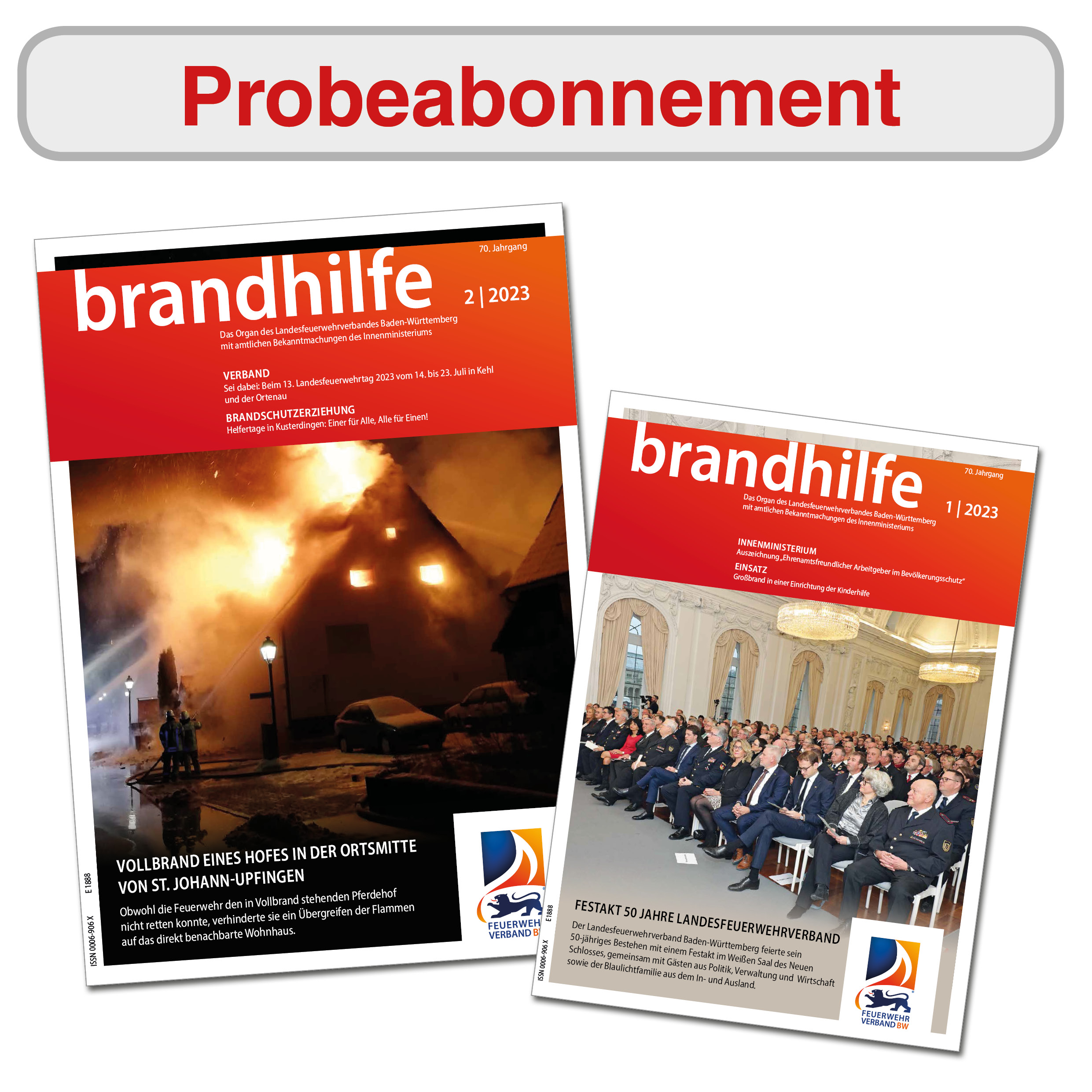 Probeabonnement Brandhilfe Baden-Württemberg