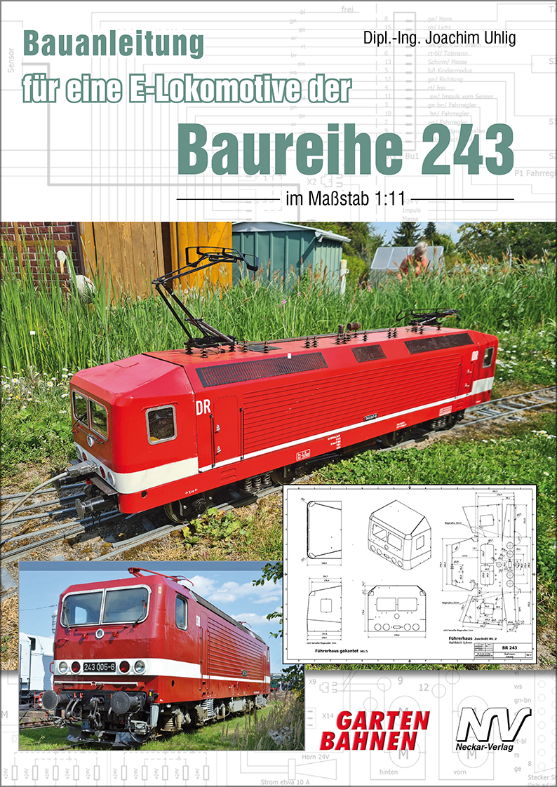 Bauplan-Download: Bauanleitung für eine E-Lokomotive der Baureihe 243 im Maßstab 1:11