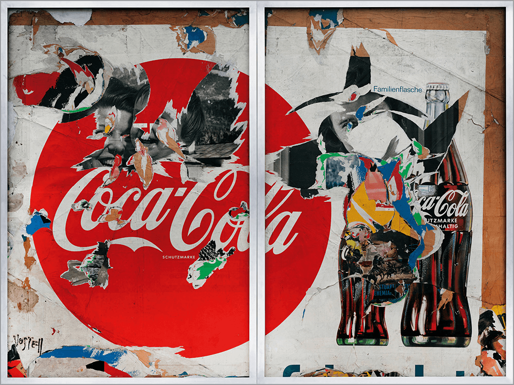 Kunstdruck Vostell - Coca-Cola