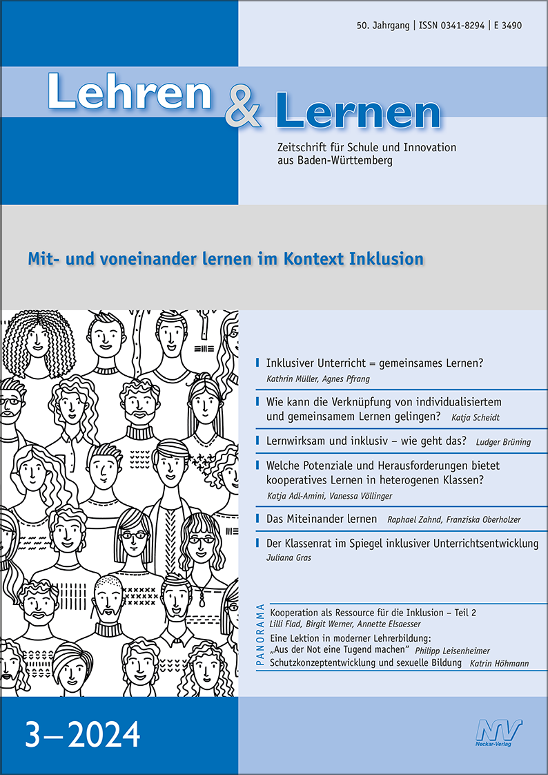 Lehren & Lernen 3/2024 Mit- und voneinander lernen im Kontext Inklusion